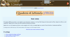 Desktop Screenshot of catalogo-euro.lamoneta.it