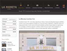 Tablet Screenshot of lamoneta.com
