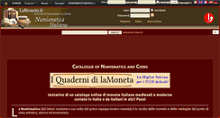 Desktop Screenshot of numismatica-italiana.lamoneta.it